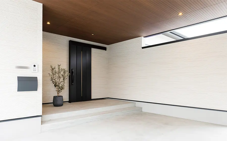 広いインナーガレージ